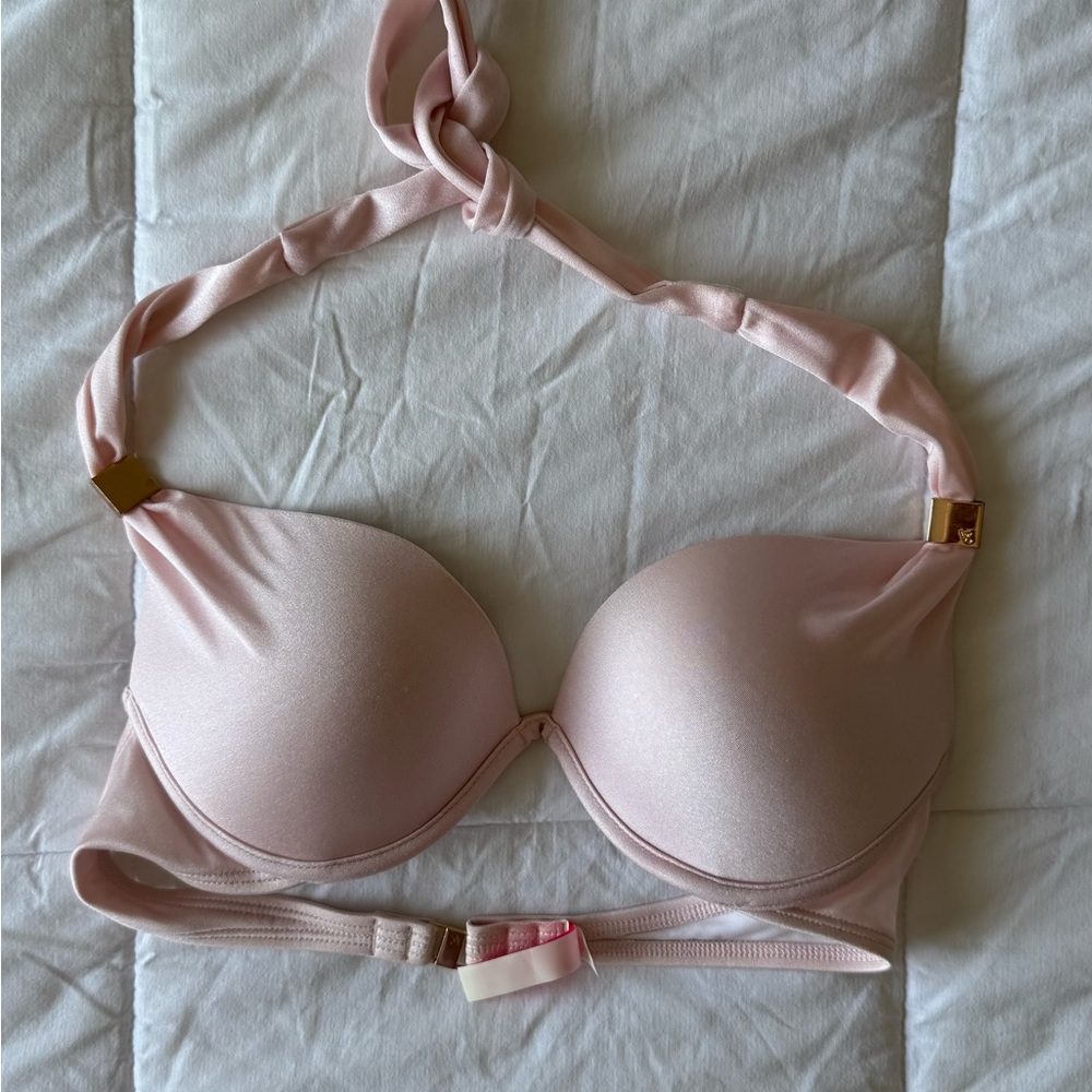 Victoria's Secret Pink Push-Up Bikini Top with Adjustable Straps Size 34B